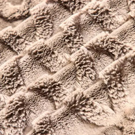 Luxe Cuddle Bunny Bailey Chocolate/Almond Fabric per yard - Prismatic Fiber Arts