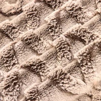 Luxe Cuddle Bunny Bailey Chocolate/Almond Fabric per yard - Prismatic Fiber Arts