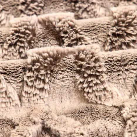 Luxe Cuddle Bunny Bailey Chocolate/Almond Fabric per yard - Prismatic Fiber Arts