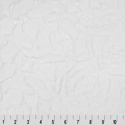 Luxe Cuddle Demi Rose Snow Fabric per yard - Prismatic Fiber Arts