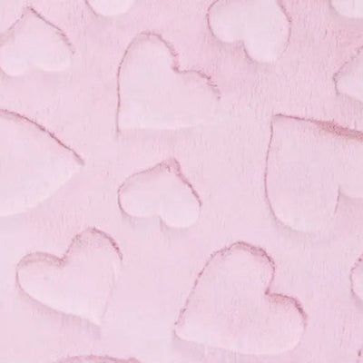 Luxe Cuddle Hearts Blush Fabric per yard - Prismatic Fiber Arts