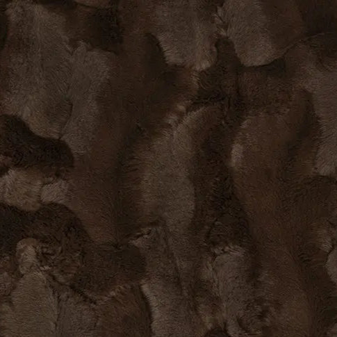 Luxe Cuddle Hide Chocolate Fabric per yard - Prismatic Fiber Arts
