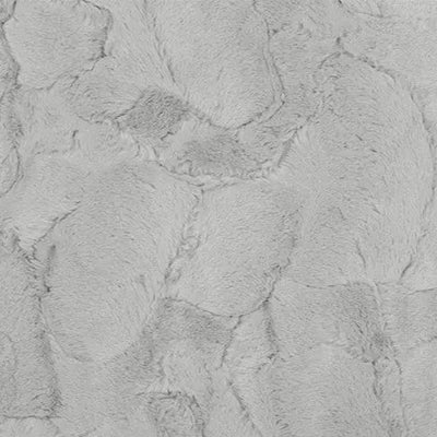 Luxe Cuddle Hide Silver Fabric per yard - Prismatic Fiber Arts