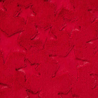 Luxe Cuddle Stars Cardinal Fabric per yard - Prismatic Fiber Arts