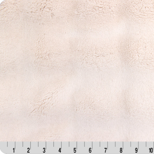 Luxe Cuddle Powderpuff Pearl 58"/60" Fabric per yard