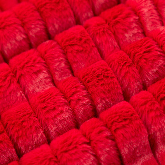 Luxe Cuddle Vienna Cardinal" 58"/60" Fabric per yard