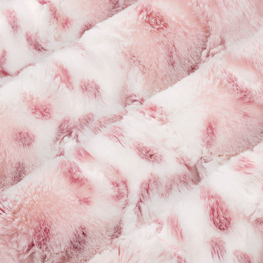 Luxe Cuddle Wild Lynx Wildrose 58"/60" Fabric per yard
