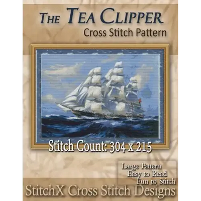 The Tea Clipper Cross Stitch Pattern