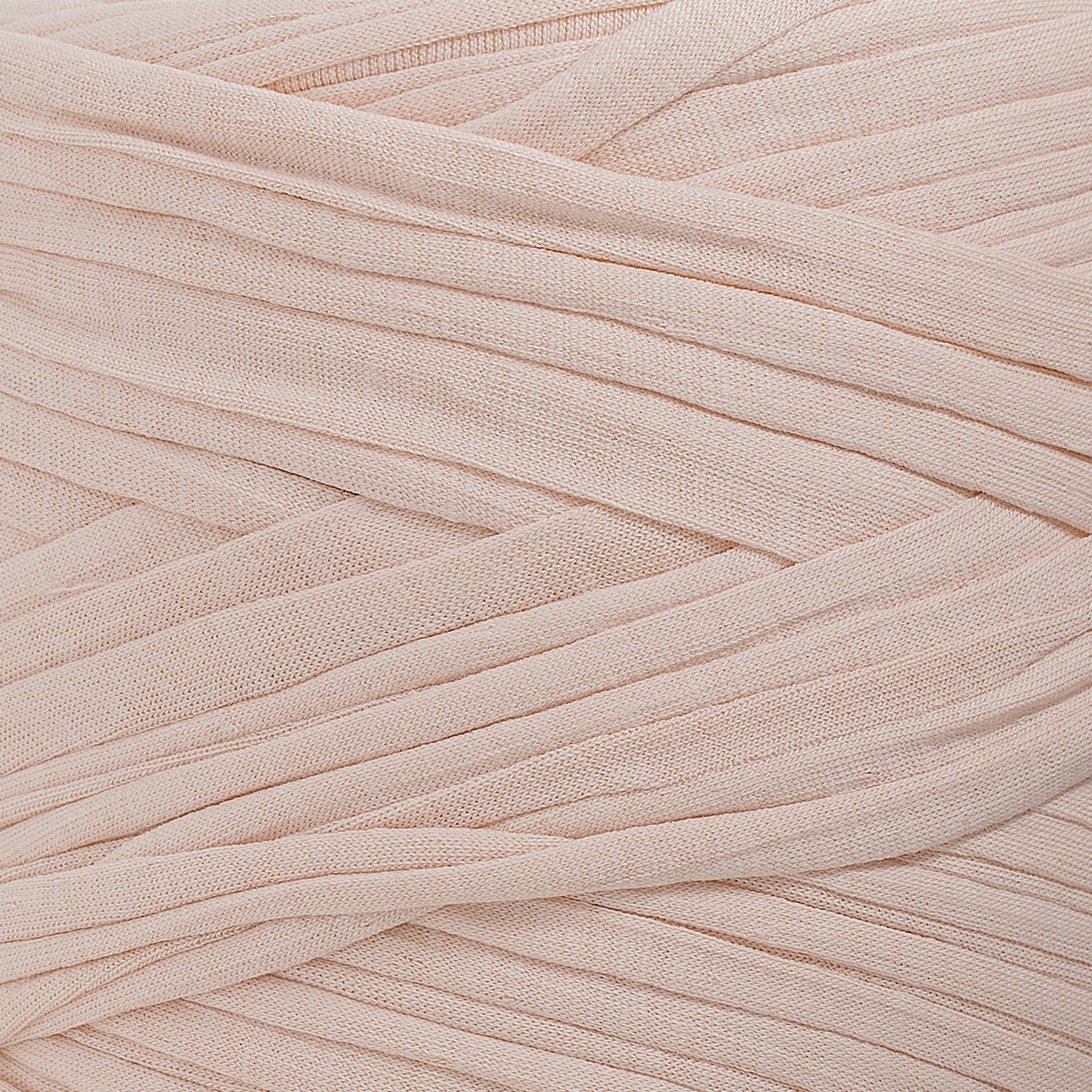 Recycled T-Shirt Fabric Yarn - Marshmallow Color - Prismatic Fiber Arts