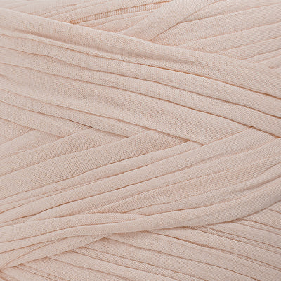Recycled T-Shirt Fabric Yarn - Marshmallow Color - Prismatic Fiber Arts
