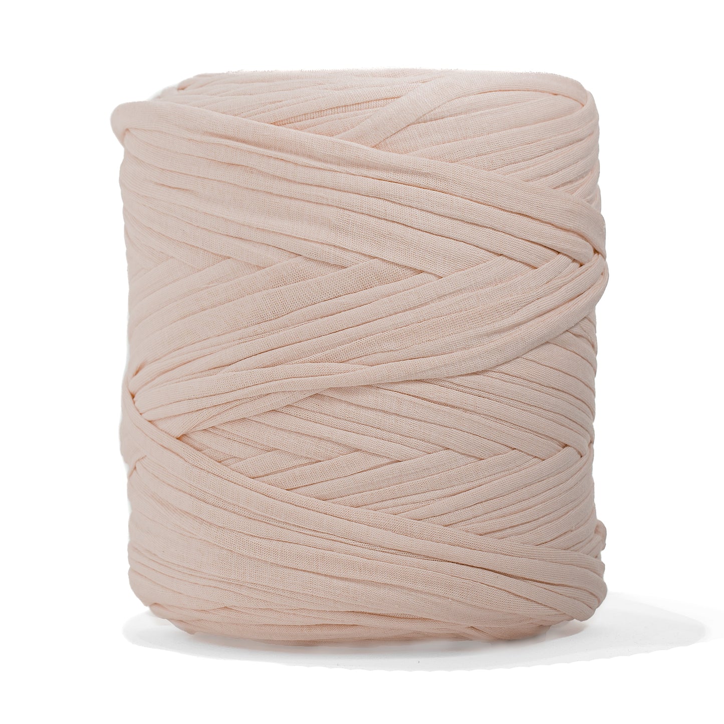 Recycled T-Shirt Fabric Yarn - Marshmallow Color - Prismatic Fiber Arts