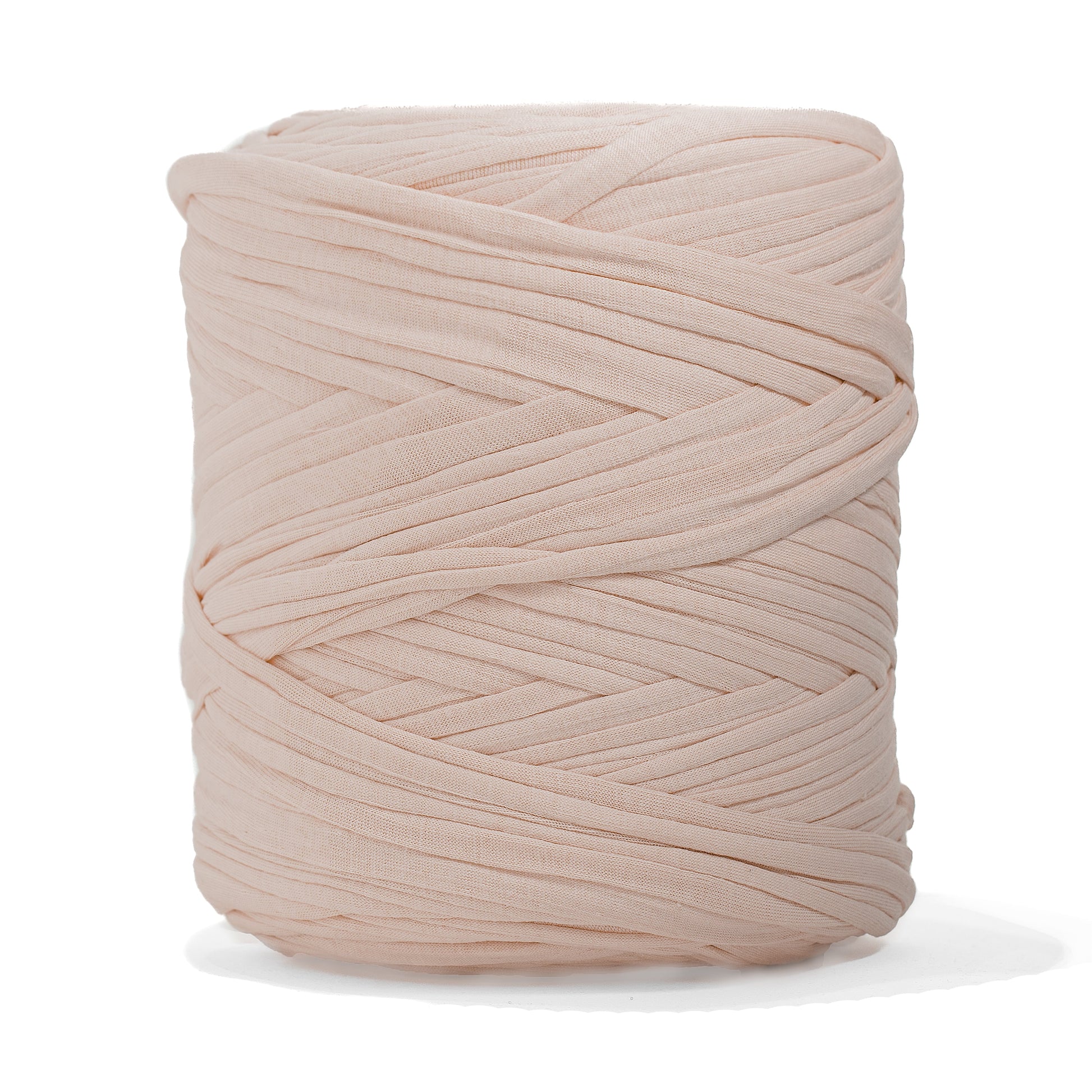 Recycled T-Shirt Fabric Yarn - Marshmallow Color - Prismatic Fiber Arts