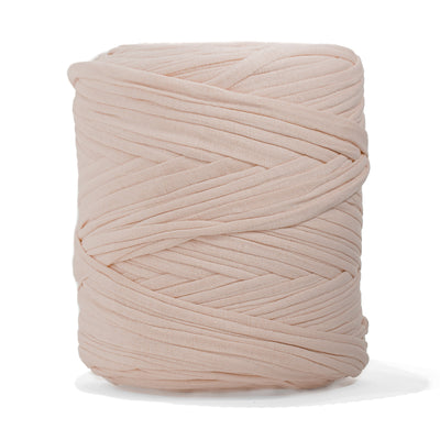 Recycled T-Shirt Fabric Yarn - Marshmallow Color - Prismatic Fiber Arts