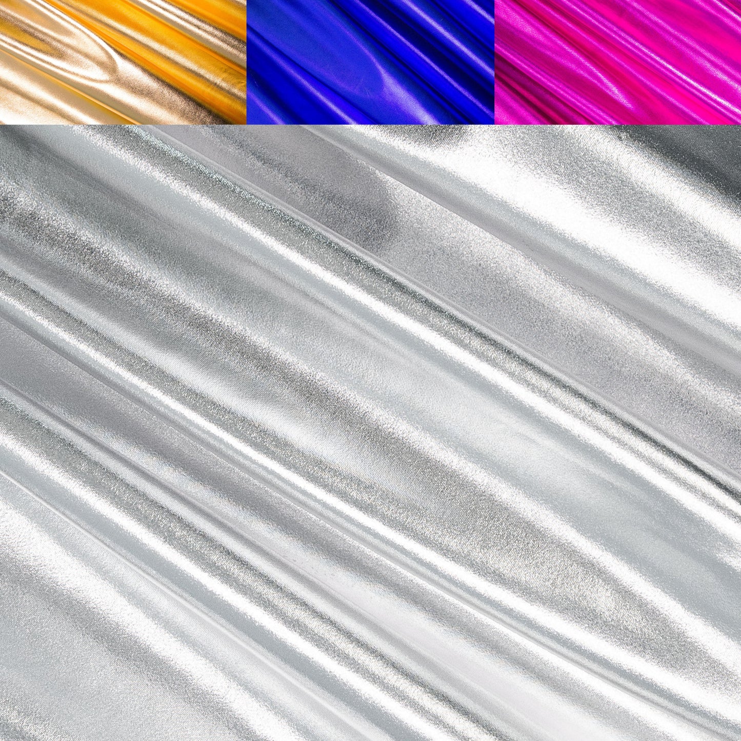 Metallic Lame Foil Spandex Knit Fabric | Many Colors - Prismatic Fiber Arts