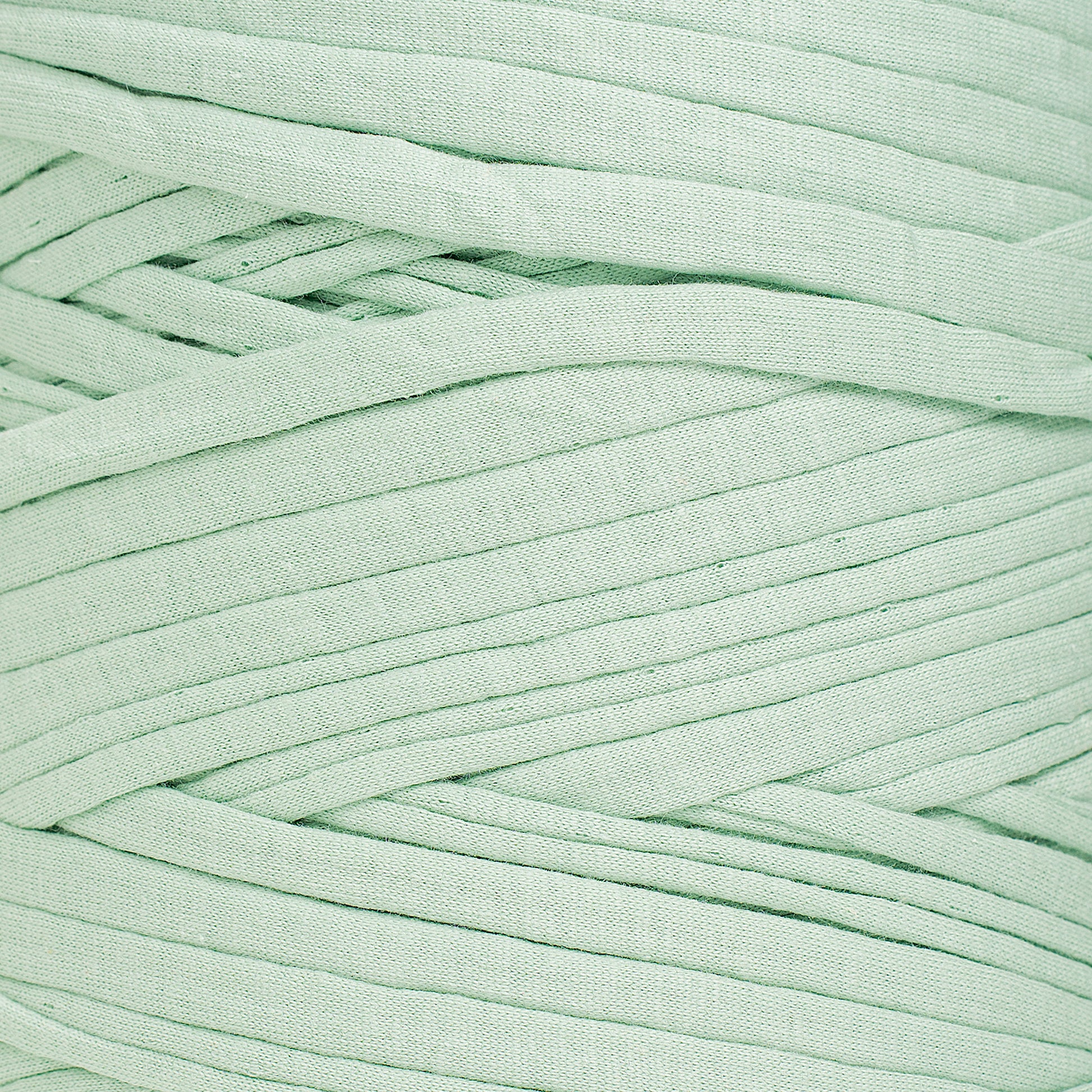 Recycled T-Shirt Fabric Yarn - Mint Color - Prismatic Fiber Arts