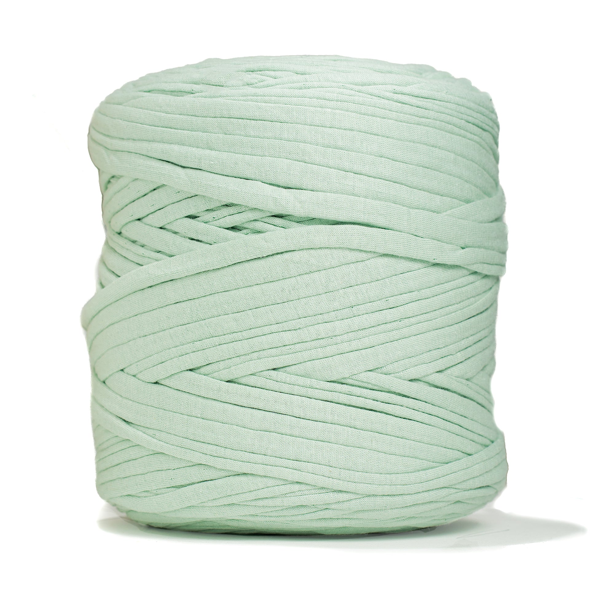 Recycled T-Shirt Fabric Yarn - Mint Color - Prismatic Fiber Arts