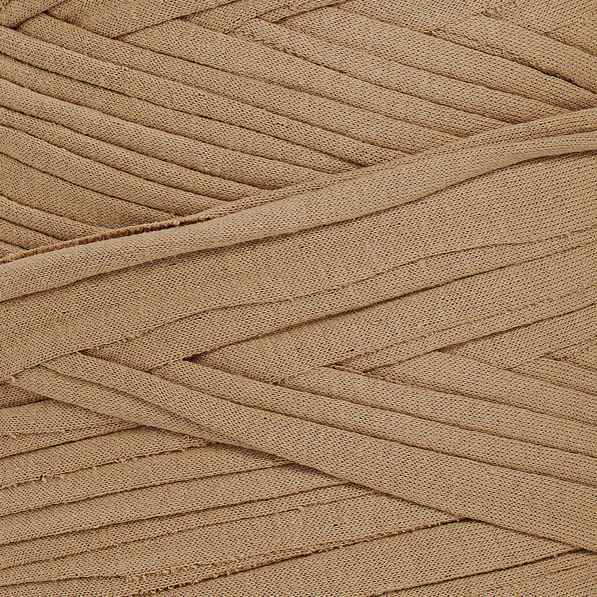 Recycled T-Shirt Fabric Yarn - Mocha Color - Prismatic Fiber Arts