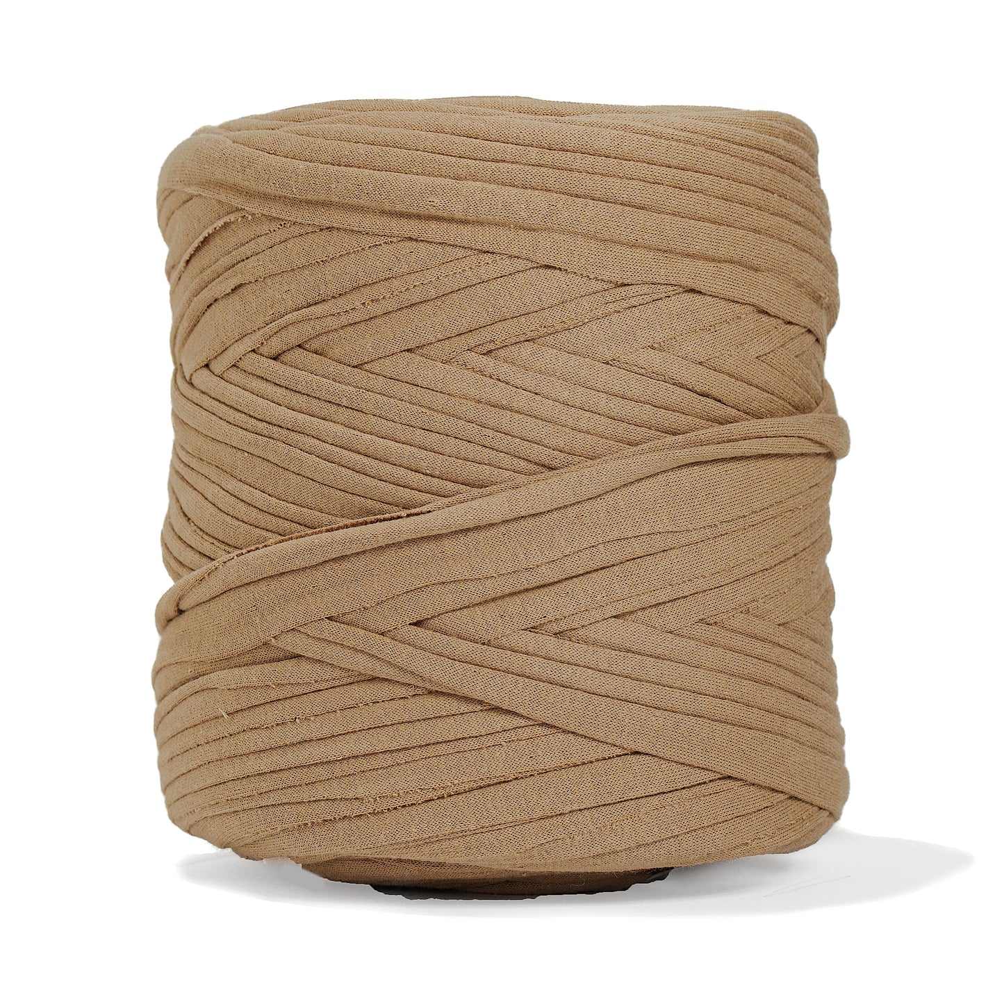 Recycled T-Shirt Fabric Yarn - Mocha Color - Prismatic Fiber Arts