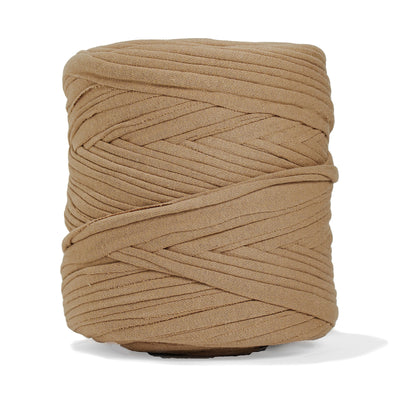 Recycled T-Shirt Fabric Yarn - Mocha Color - Prismatic Fiber Arts