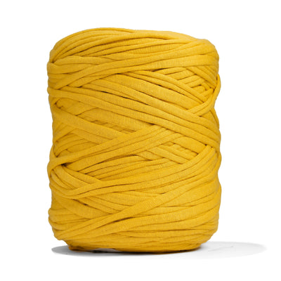Recycled T-Shirt Fabric Yarn - Mustard Color - Prismatic Fiber Arts