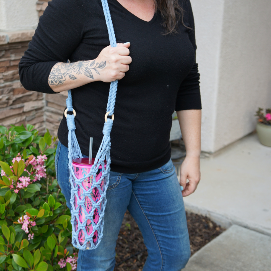 Macrame Bottle Holder DIY Kit by Ganxxet x AngsCraftsnCreations - Prismatic Fiber Arts
