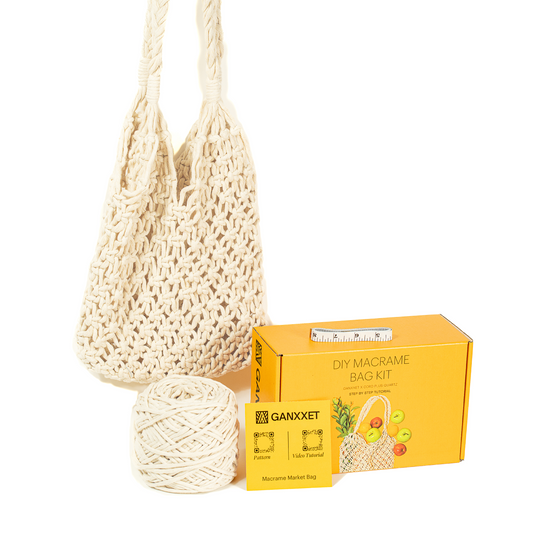 Macrame Market Bag DIY Kit by Ganxxet x Cord + Quartz - Prismatic Fiber Arts