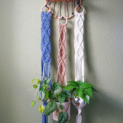 Macrame Wall Plant Hanger DIY Kit by Ganxxet x AngsCraftsnCreations - Prismatic Fiber Arts