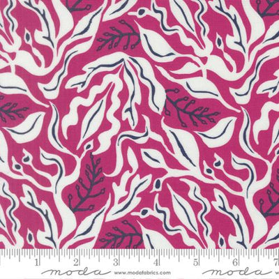 Magenta Under the Sea Reef Cotton 44"/45" Fabric Per Yard - Prismatic Fiber Arts