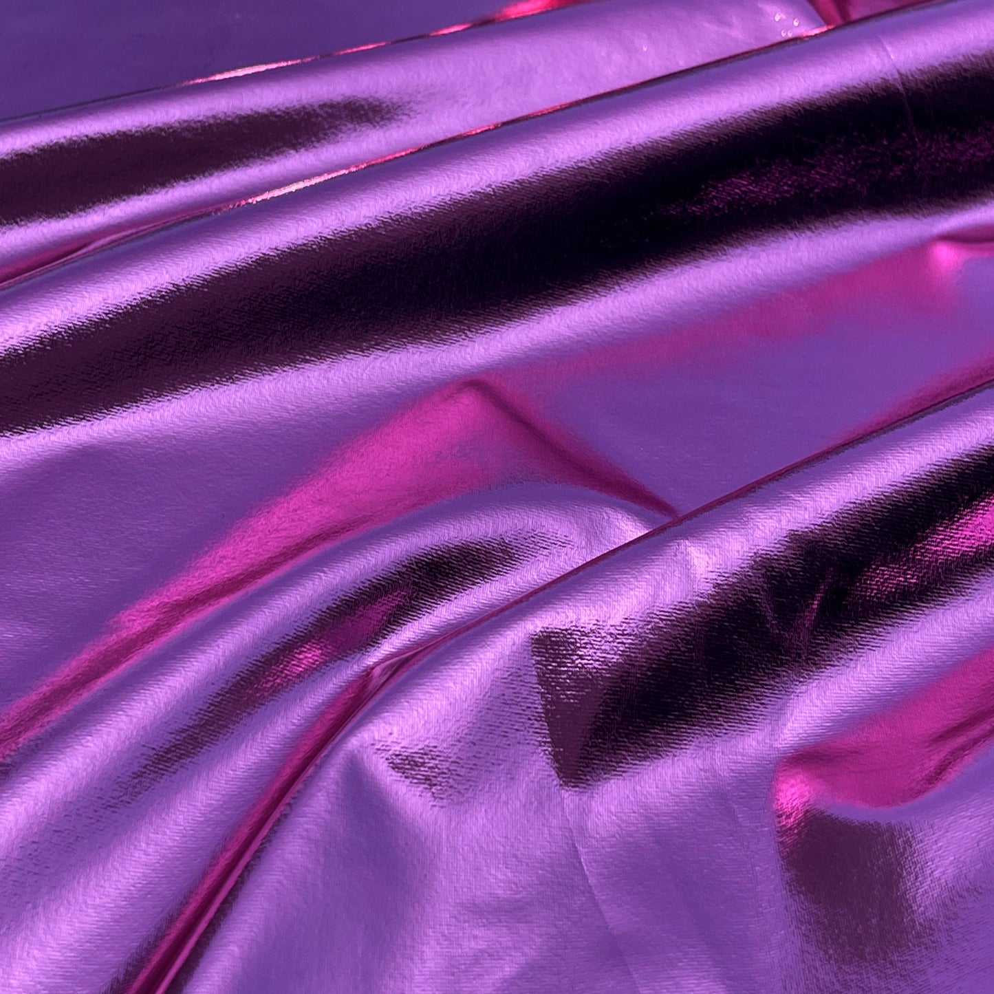 Metallic Foil Lame Spandex Knit Fabric | 4-Way Stretch - Prismatic Fiber Arts