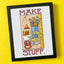 Make Stuff by Mary Engelbreit Counted Cross Stitch DIY KIT - Prismatic Fiber Arts