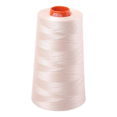 Mako Cotton Embroidery Thread 50wt 6452yds Light Sand - Prismatic Fiber Arts