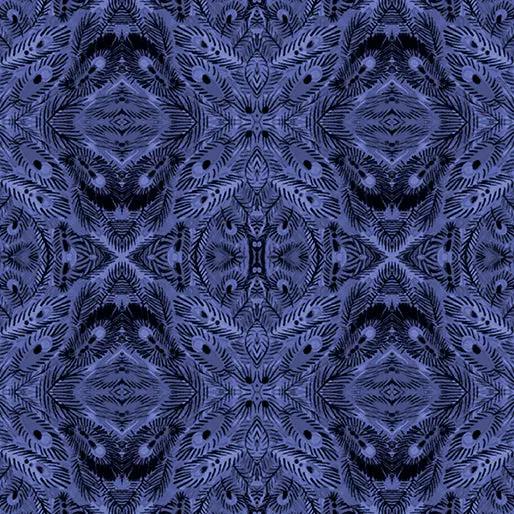 Manadalay Blue Affinity Cotton 44"/45" Fabric Per Yard - Prismatic Fiber Arts