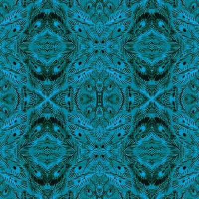 Mandalay Dark Teal Affinity Cotton 44"/45" Fabric Per Yard - Prismatic Fiber Arts