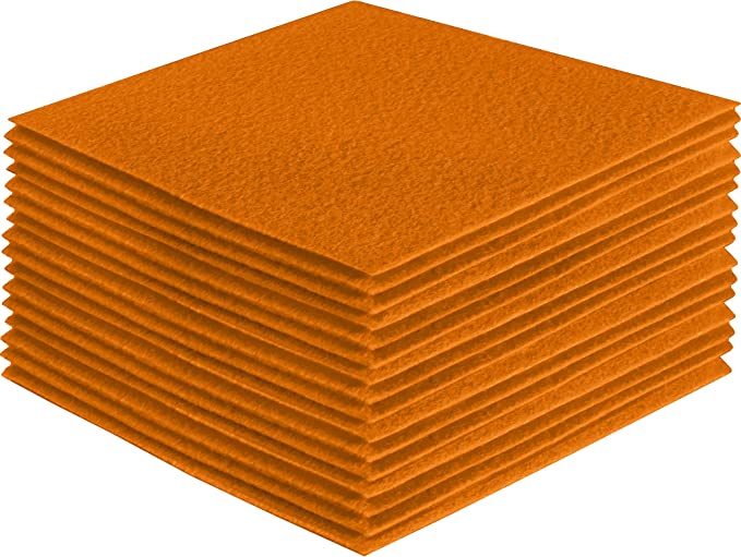 FabricLA Acrylic Felt Craft Sheet Packs – Mango | Soft 100% Acrylic Felt Sheets for DIY & Crafts - Prismatic Fiber Arts