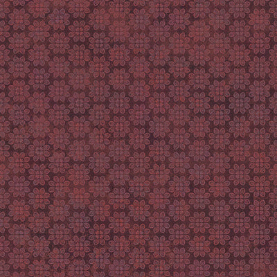 Maroon Operetta Tiny Flowers Cotton 43"/44" Fabric Per Yard - Prismatic Fiber Arts