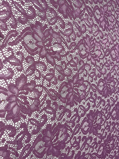 FabricLA | Nylon Spandex | Scallop Pattern | Lace Fabric | Mauve - Prismatic Fiber Arts