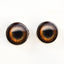Medium Brown Dog Sew-On Button Glass Eyes - Prismatic Fiber Arts