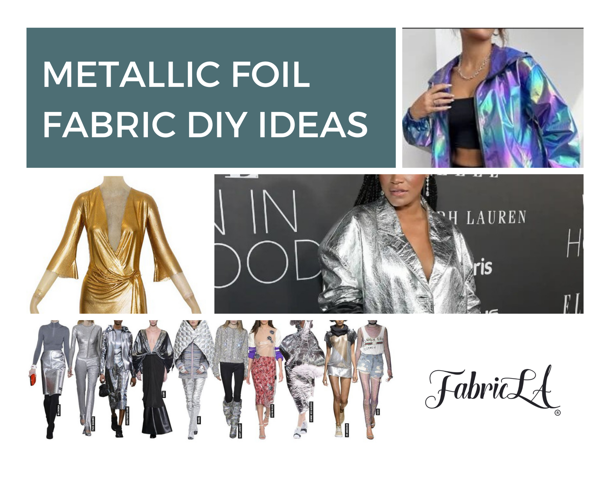Hologram Metallic Foil Spandex Knit Fabric 4-Way Stretch, 60" Inch Wide | Rose Gold - Prismatic Fiber Arts