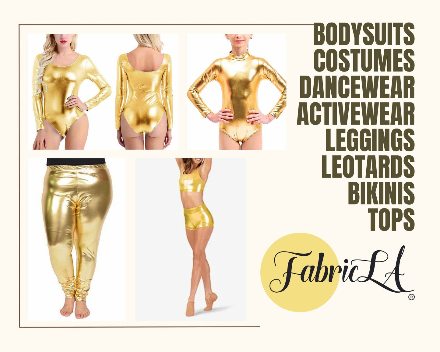 Metallic Lame Foil Spandex Knit Fabric | Gold - Prismatic Fiber Arts
