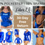 Metallic Lame Foil Spandex Knit Fabric | Royal Blue - Prismatic Fiber Arts