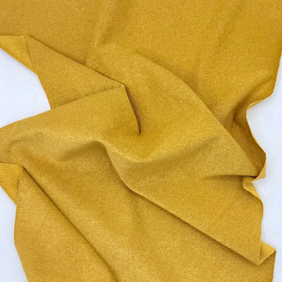 Micro Suede Spandex Fabric – Mustard – 58"/60" | Soft & Stretchy - Prismatic Fiber Arts