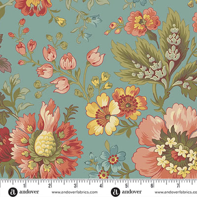 Milk and Honey Blue Farmer's Daughter 108's Cotton Wideback Fabric Per Yard - Prismatic Fiber Arts