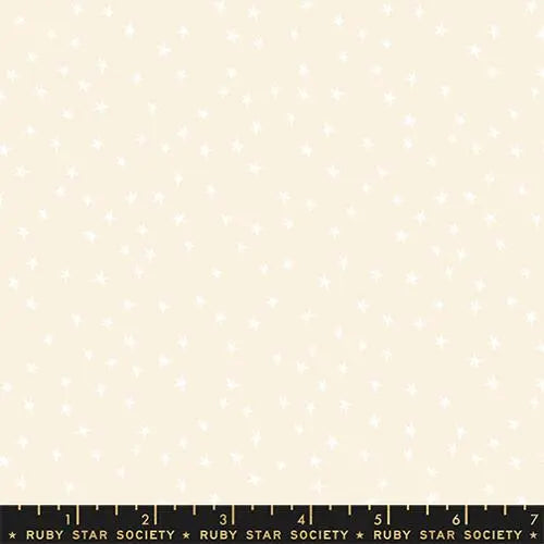 Mini Starry White On Natural 43"/44" Fabric Per Yard - Prismatic Fiber Arts