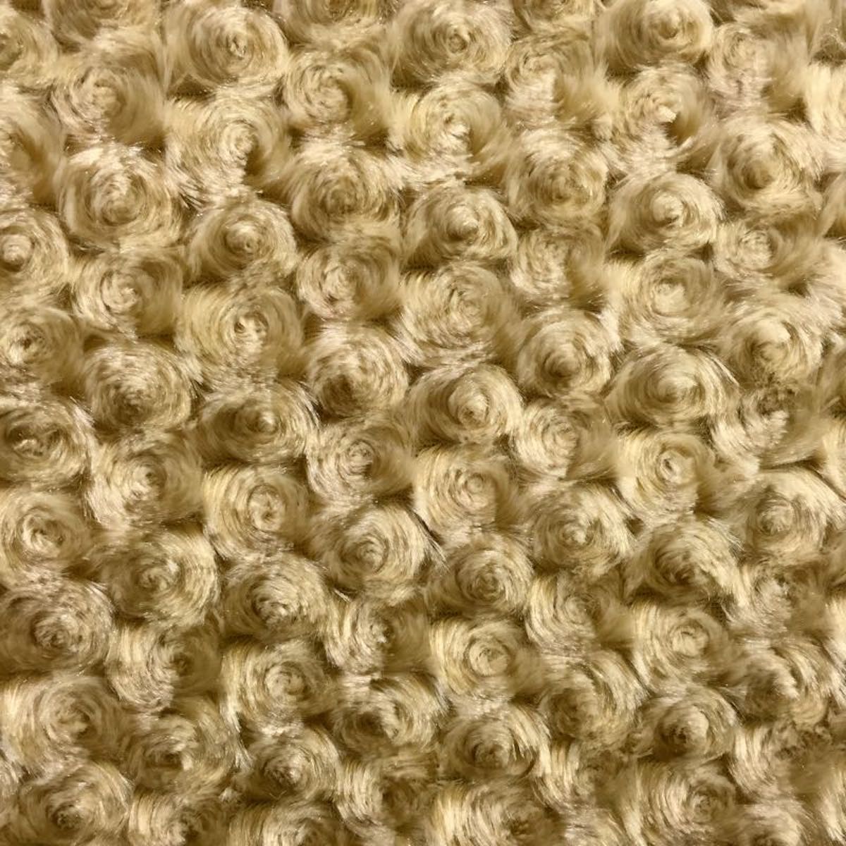 Swirl Rosebud Faux Fur Fabric - Prismatic Fiber Arts