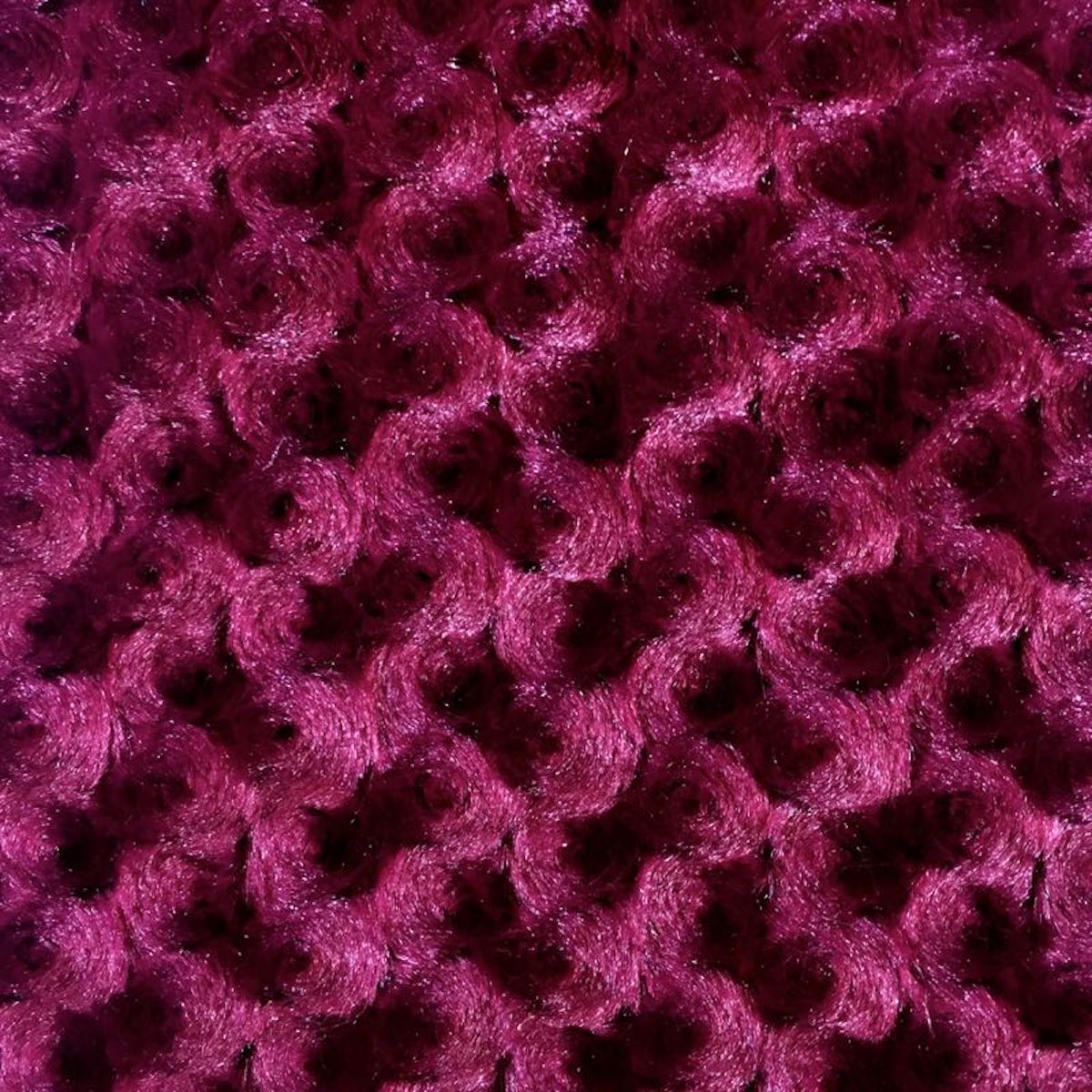 Swirl Rosebud Faux Fur Fabric - Prismatic Fiber Arts