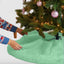 Premium Faux Fur Christmas Tree Skirt - 36 Inch | Luxurious Holiday Decorations - Prismatic Fiber Arts