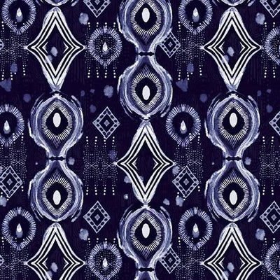 Mirrors Indigo Affinity Cotton 44"/45" Fabric Per Yard - Prismatic Fiber Arts