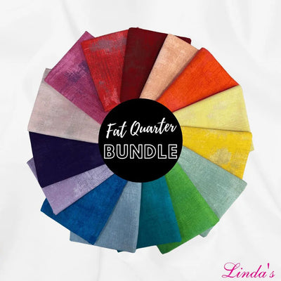 Moda Grunge Rainbow Fat Quarter Bundle - Set of 15 - Prismatic Fiber Arts