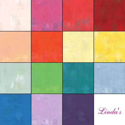 Moda Grunge Rainbow Fat Quarter Bundle - Set of 15 - Prismatic Fiber Arts