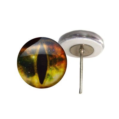 Momentous Galaxy Dragon Galaxy Glass Eyes on Wire Pin Posts
